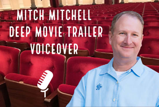 Gig Preview - Be your deep movie trailer style voiceover