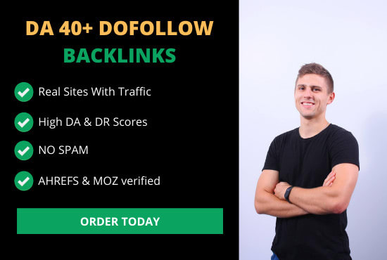 Gig Preview - Build da40 dofollow SEO backlinks