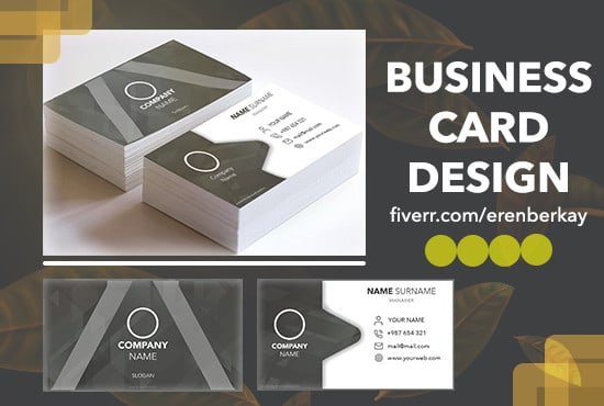 Gig Preview - Design a flat minimalist business card