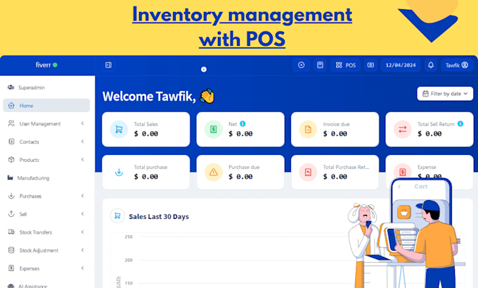 Gig Preview - Build your pos with inventory management