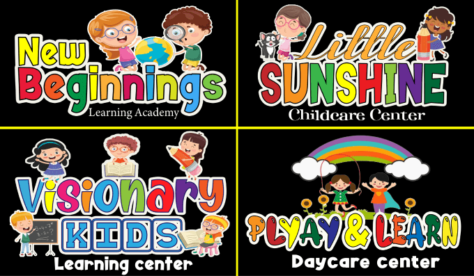 Gig Preview - Design kids daycare, childcare, education, or children logo