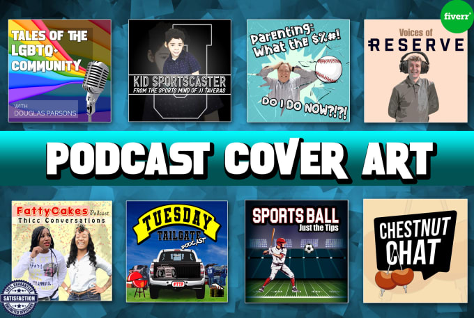 Gig Preview - Design a professional podcast cover art or cover logo