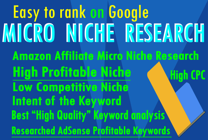 Gig Preview - Do profitable low competition micro niche keyword research