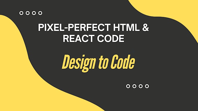 Gig Preview - Transform your designs into pixel perfect HTML react code