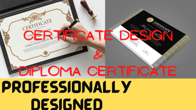 Gig Preview - Create certificate design diploma certificate