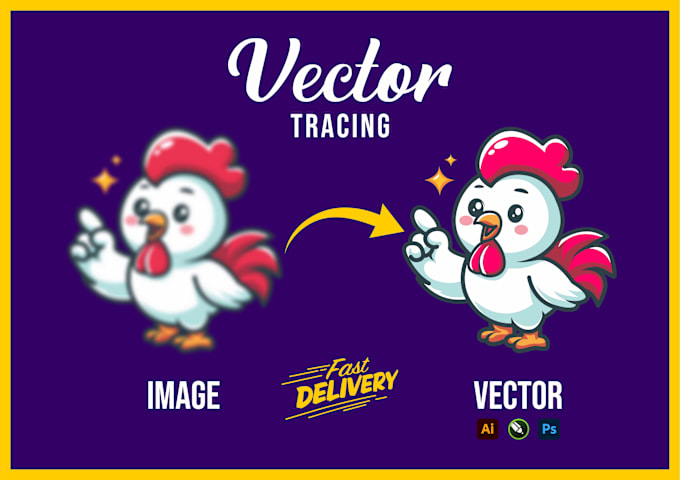 Gig Preview - Do vector tracing, vectorize, redraw your logo or image in adobe illustrator