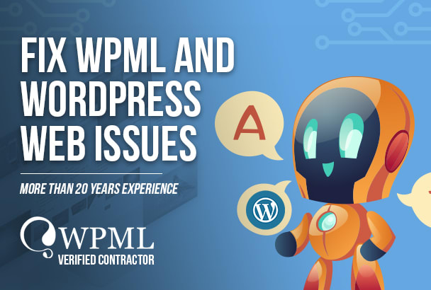 Gig Preview - Fix any wpml issues or configuration and translate your wordpress using wpml