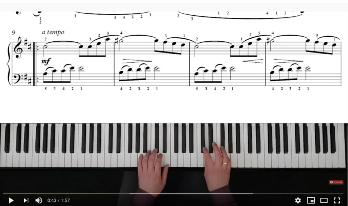 Gig Preview - Record an overhead video of any piece on piano