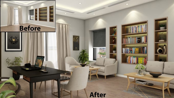 Gig Preview - Do virtual staging of your interior spaces