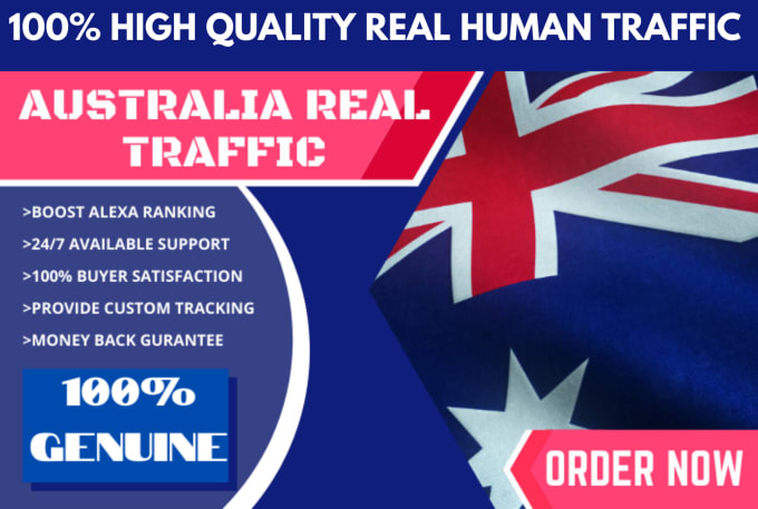 Gig Preview - Send keyword target australia website traffic with low bounce rate