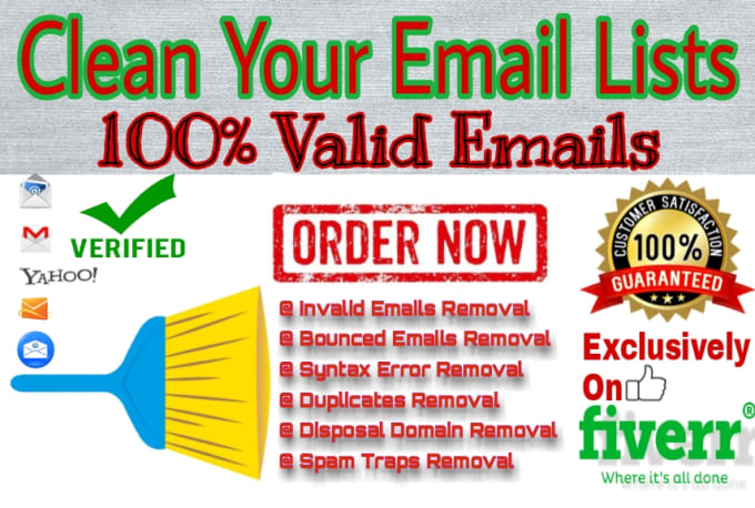 Gig Preview - Deep clean your email list by removing invalid hard bounce