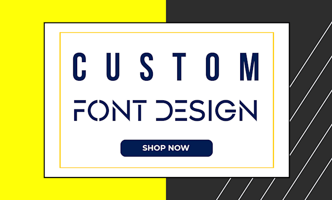 Gig Preview - Create custom font design and typography design or typeface