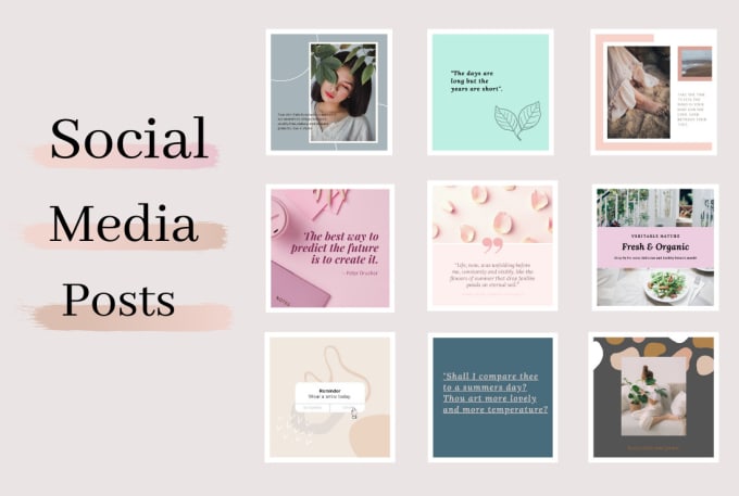 Gig Preview - Design canva templates, story, posts for instagram and fb