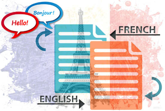 Gig Preview - Translate your doc from english to french and french to eng