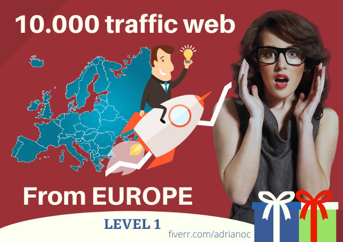 Gig Preview - Drive real europa traffic to your website