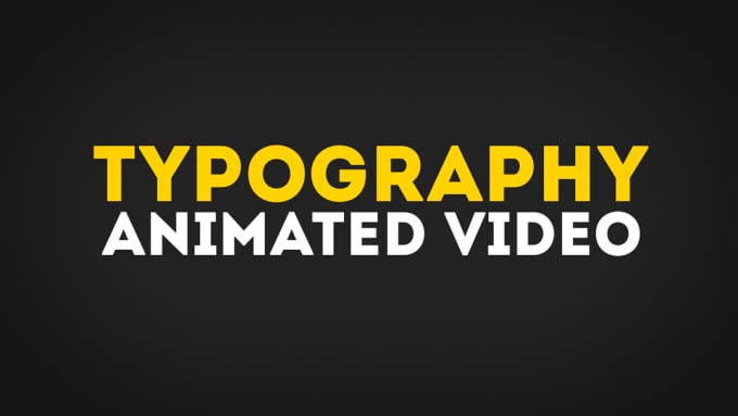 Gig Preview - Produce custom kinetic typography animated video