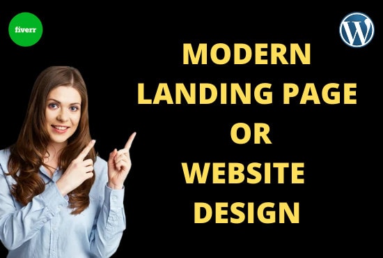 Gig Preview - Create a modern wordpress landing page or website