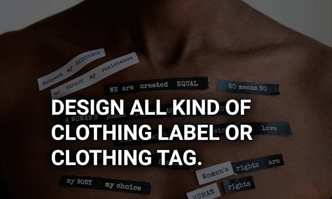 Gig Preview - Design all kinds of clothing label or tags in 2 hours