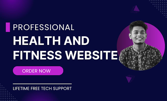 Gig Preview - Build professional health and fitness website