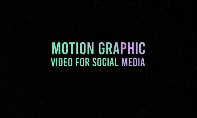 Gig Preview - Create an awesome   animated video for social media