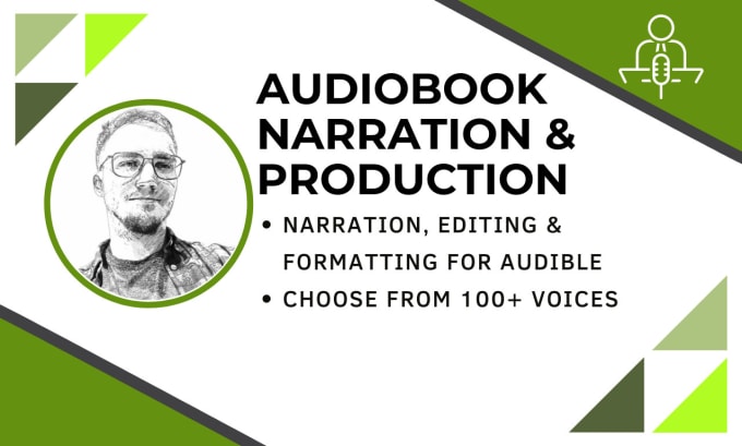 Gig Preview - Narrate and produce your english audiobook