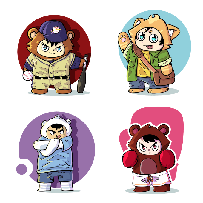 Gig Preview - Design cute sticker characters