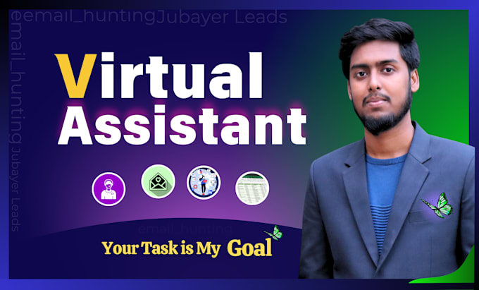 Gig Preview - Do any virtual assistant, web research, and data entry job