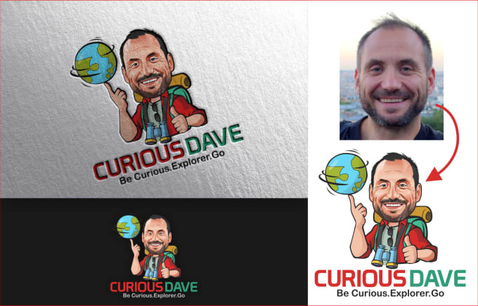 Gig Preview - Draw your face character logo, with a caricature concept