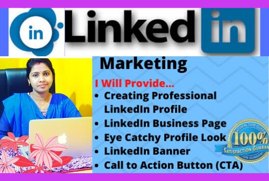 Gig Preview - Create and customize linkedin business page