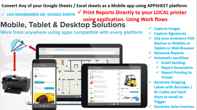 Gig Preview - Convert any google sheet or excel to appsheet mobile app