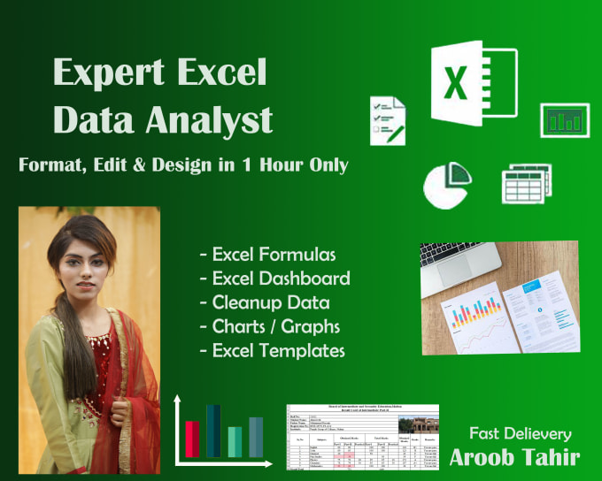 Gig Preview - Do ms excel functions, macros data cleaning and microsoft excel dashboard