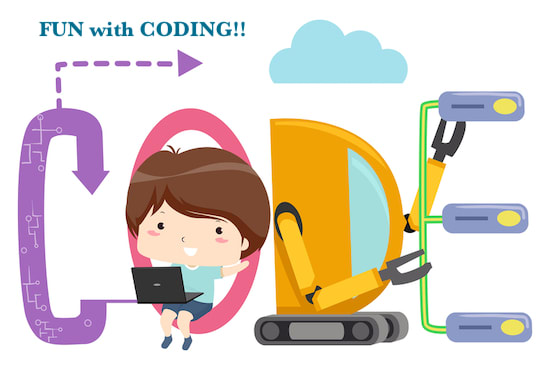 Gig Preview - Teach coding and ooconcepts online in english to kids of 6 to 14 years