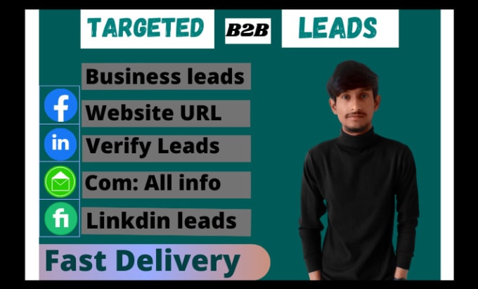 Gig Preview - Provide targeted b2b leads from linkedin