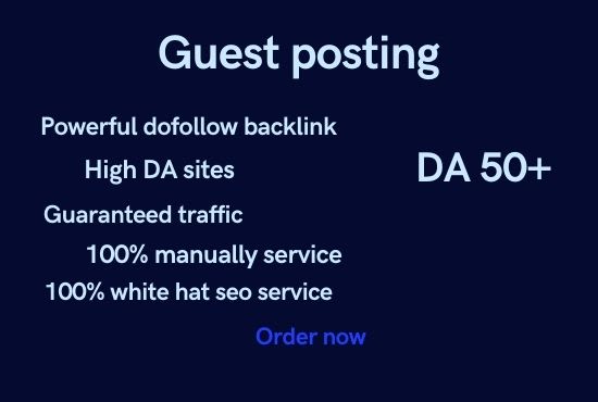 Gig Preview - Do guest post on high da sites with powerful dofollow backlinks