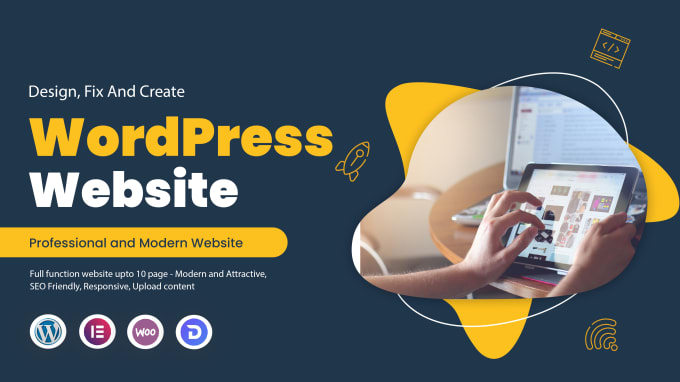 Gig Preview - Design, fix and create a wordpress website