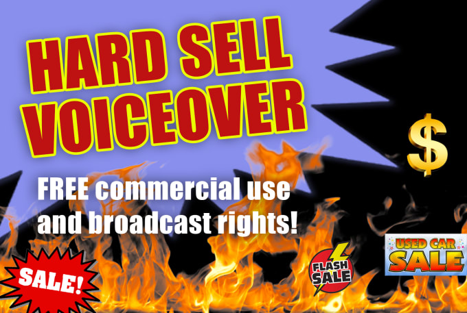 Gig Preview - Read your hard sell voiceover with authority