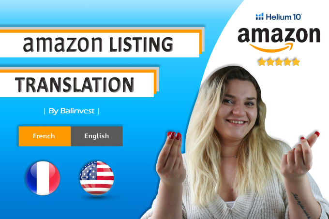 Gig Preview - Translate product listing to french for amazon france with keywords