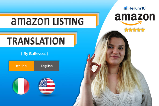 Gig Preview - Translate your product listings to italian for amazon italy