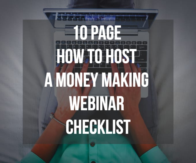 Bestseller - provide a webinar hosting checklist