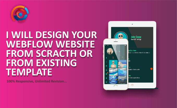 Gig Preview - Design your responsive and flawless webflow website