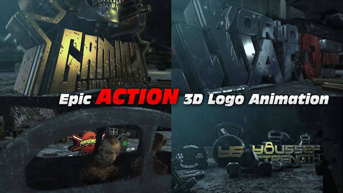 Gig Preview - Create stunning 3d logo animation