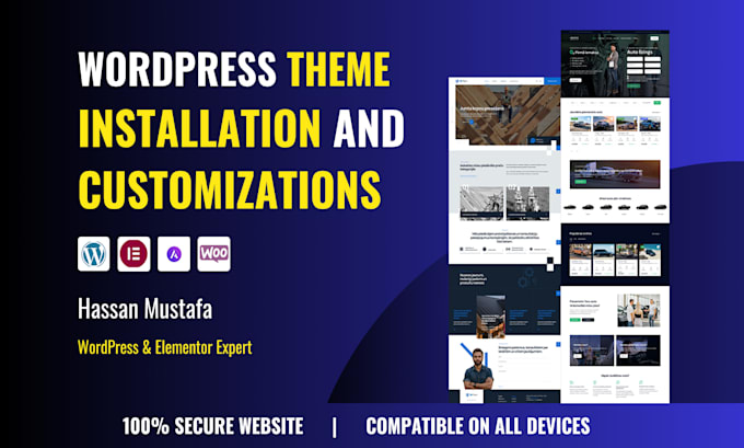 Gig Preview - Do themeforest wordpress theme installation and customization in just 3 hours