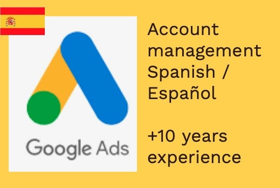 Gig Preview - Setup and manage google adwords ads campaign spanish español