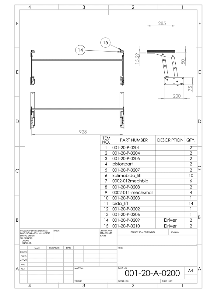 Bestseller - provide with detail technical drawings for manufacturing