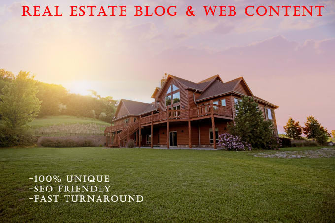 Gig Preview - Write awesome real estate blog and landing page content