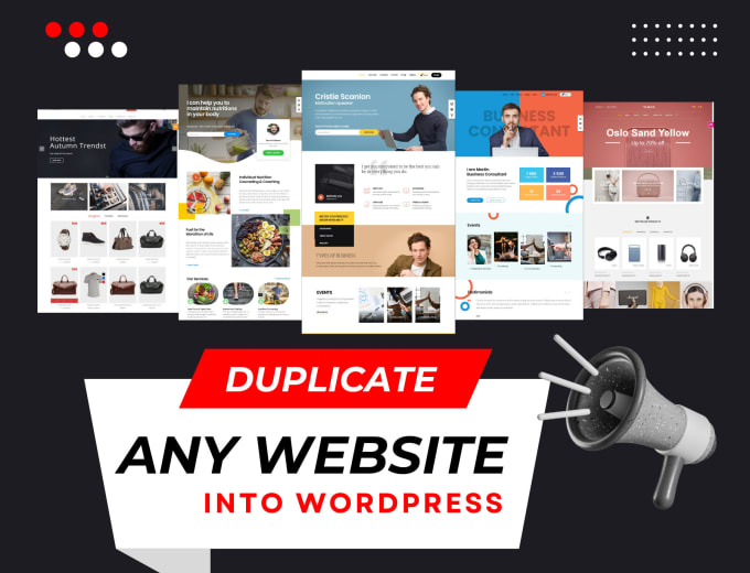 Gig Preview - Clone copy redesign duplicate replicate your wordpress website in elementor pro