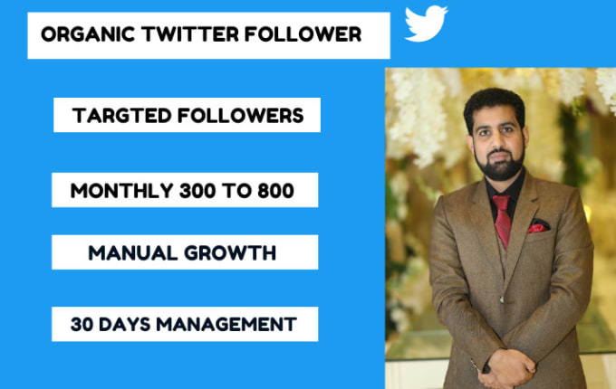 Gig Preview - Do organic twitter marketing and promotion for growing followers fast