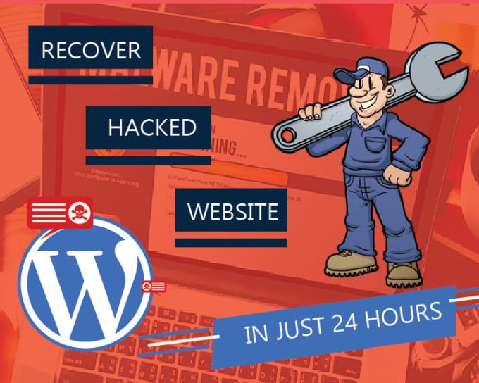 Gig Preview - Recover fix wordpress hacked website and remove malware error