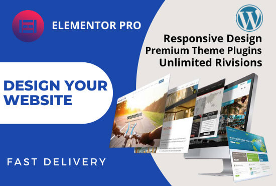 Gig Preview - Design wordpress website ,landing page with elementor pro