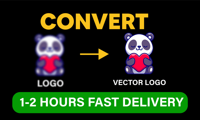 Gig Preview - Redraw logo to vector, convert image to vector, vectorize image, vector tracing